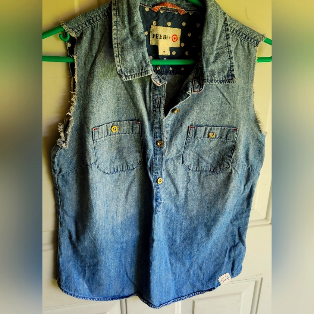 FEED Denim Sleeveless Top